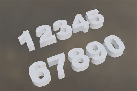 numero stl|Numbers 0.